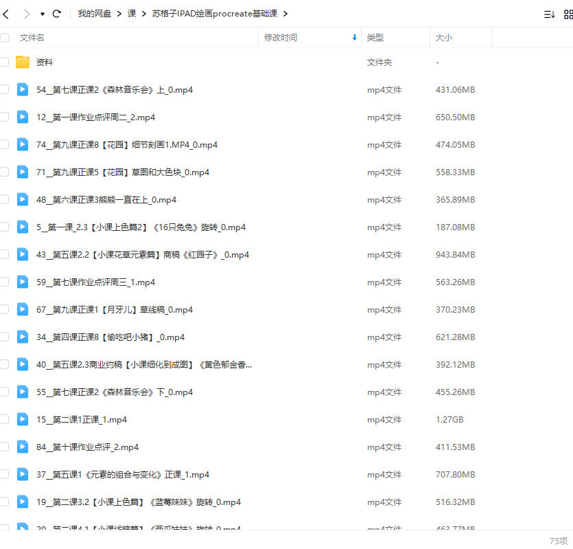 苏格子IPAD绘画procreate基础课2022年【画质不错有素材】