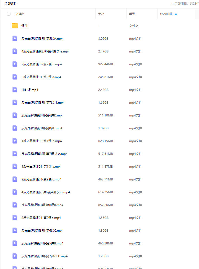 反光Studio品牌实战3.0课程2025年【画质还可以有课件】