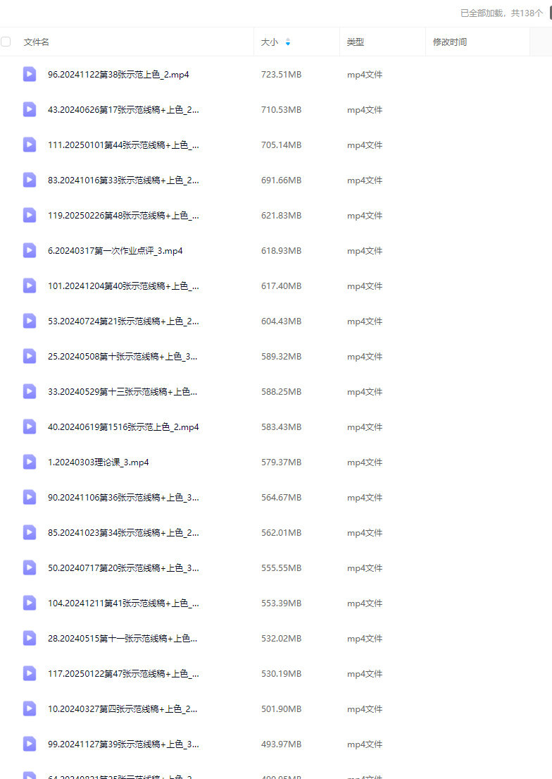 Tcat365天人物速写与平涂二分2024【画质高清只有视频】