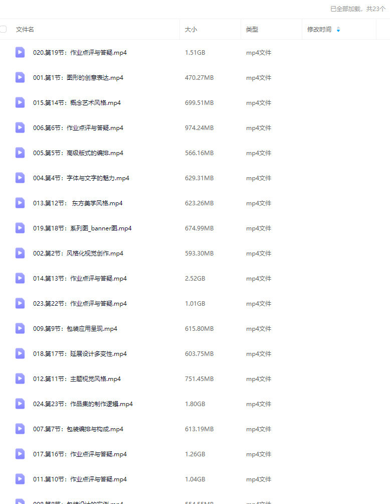 召物少年第12期视觉全案版式课2025【画质不错只有视频】